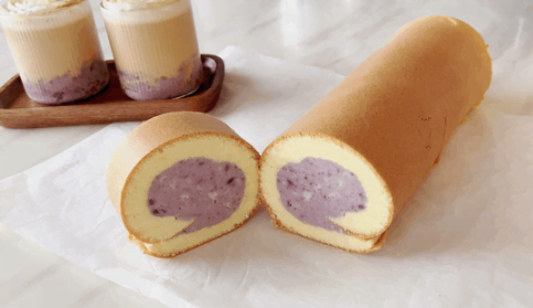 喜歡芋泥喜歡奶茶的看過來,不能錯(cuò)過的芋泥焦糖奶茶和芋泥蛋糕卷